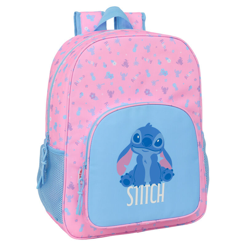 Mochila Escolar Bright Stitch Disney 42cm Adaptável