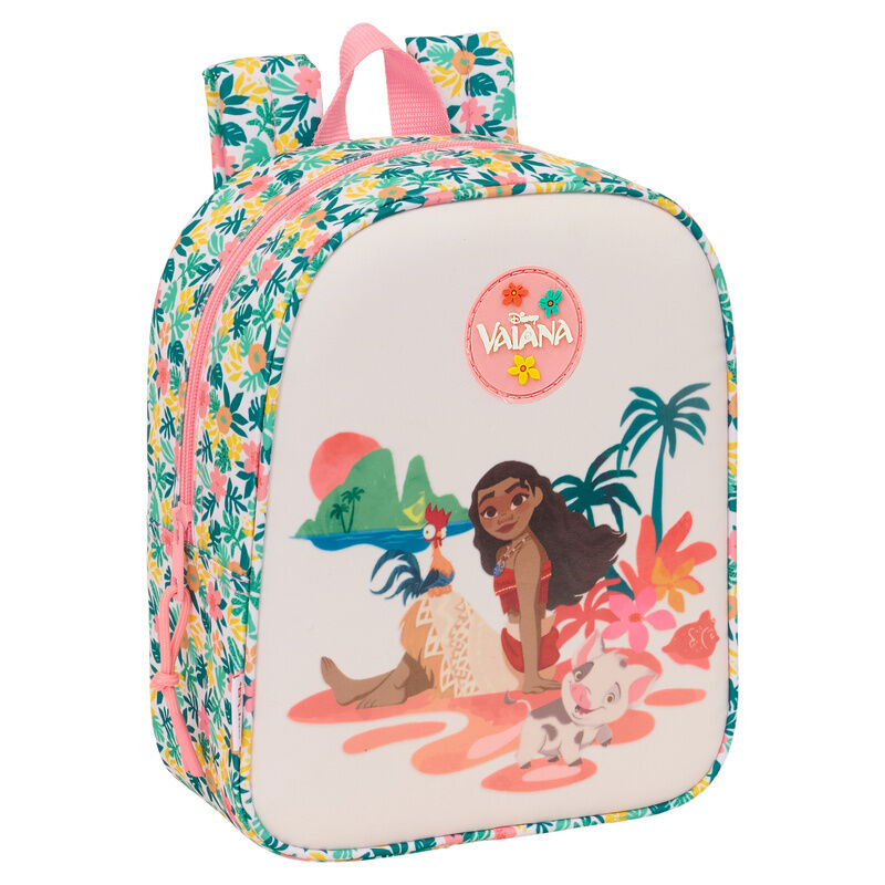 Mochila Creche Vaiana Moana Disney 27cm Adaptável