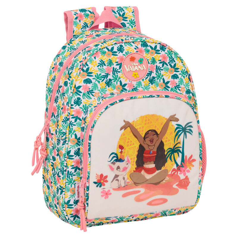 Mochila Pré-Escolar Vaiana Moana Disney 34cm Adaptável