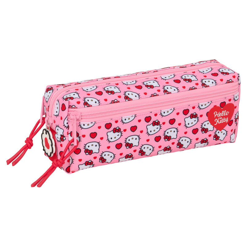 Estojo Triplo Hello Kitty