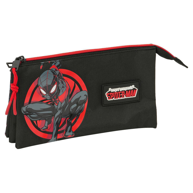 Estojo Triplo Miles Morales Spiderman Marvel