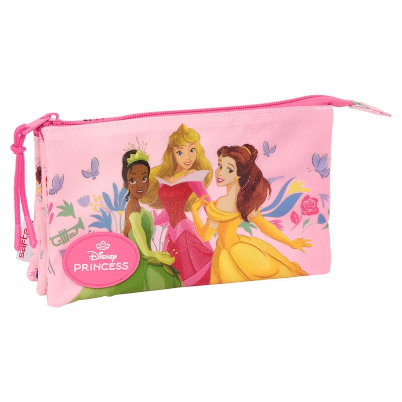 Estojo Triplo Princesas Disney