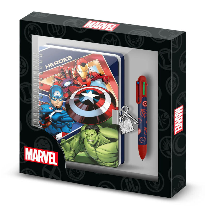 Diário + Caneta Avengers Marvel