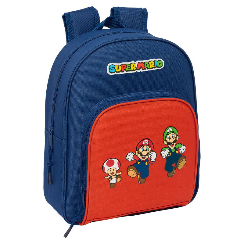 Mochila Pré-Escolar Adaptável Mamma Mia Super Mario Bros 34cm