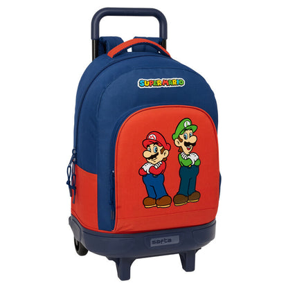 Mochila Escolar Trolley Compact Mamma Mia Super Mario Bros 45cm