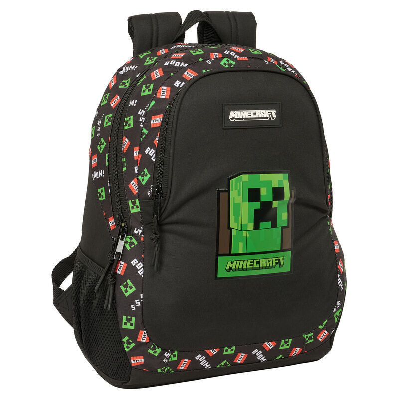 Mochila Escolar Adaptável Minecraft 44cm