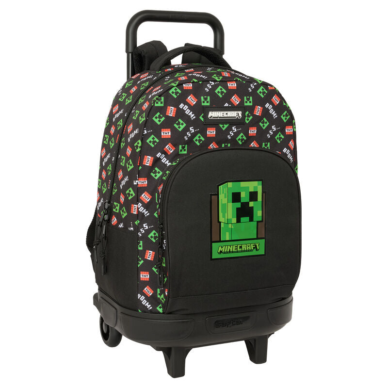 Mochila Escolar Trolley Compact Minecraft 45cm