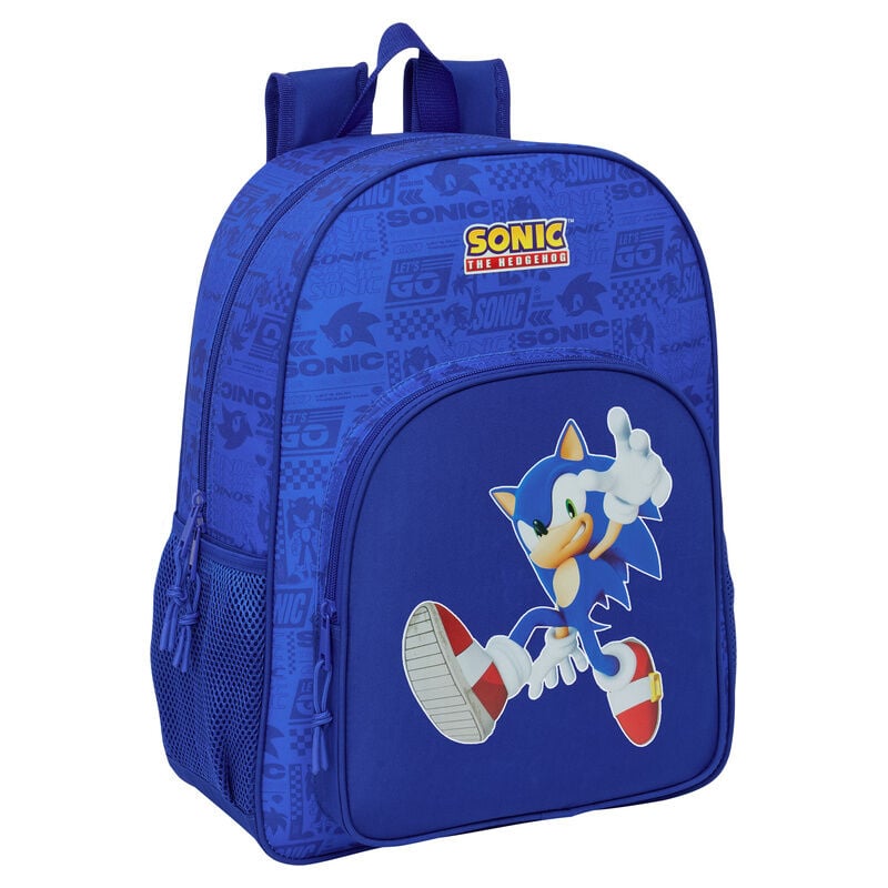 Mochila Escolar Sonic the Hedgehog 42cm Adaptável