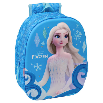 Mochila Pré-Escolar 3D LED Frozen Disney 33cm