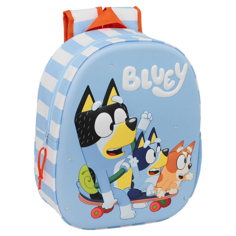 Mochila Pré-Escolar 3D LED Bluey 33cm