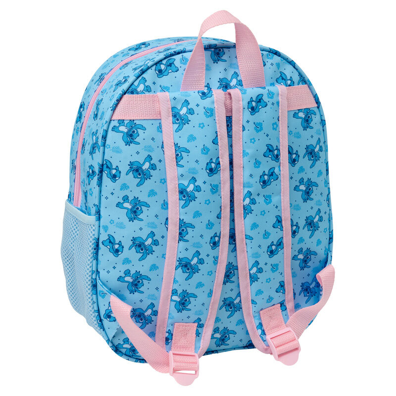 Mochila Pré-Escolar 3D LED Stitch Disney 33cm