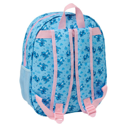 Mochila Pré-Escolar 3D LED Stitch Disney 33cm