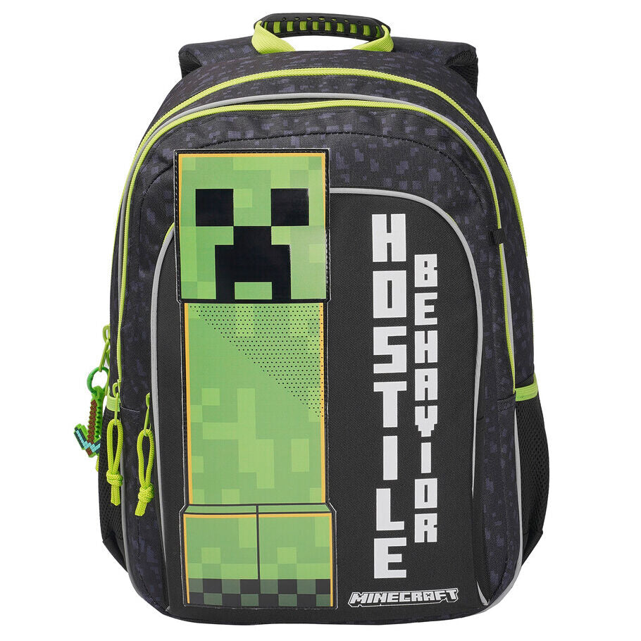 Mochila Escolar Adaptável Minecraft 40cm