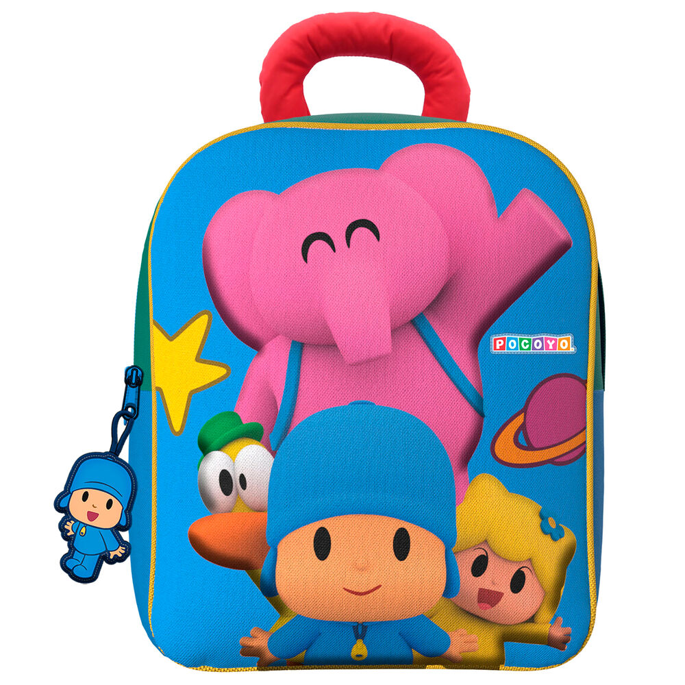 Mochila Pré-Escolar 3D Pocoyo 32cm