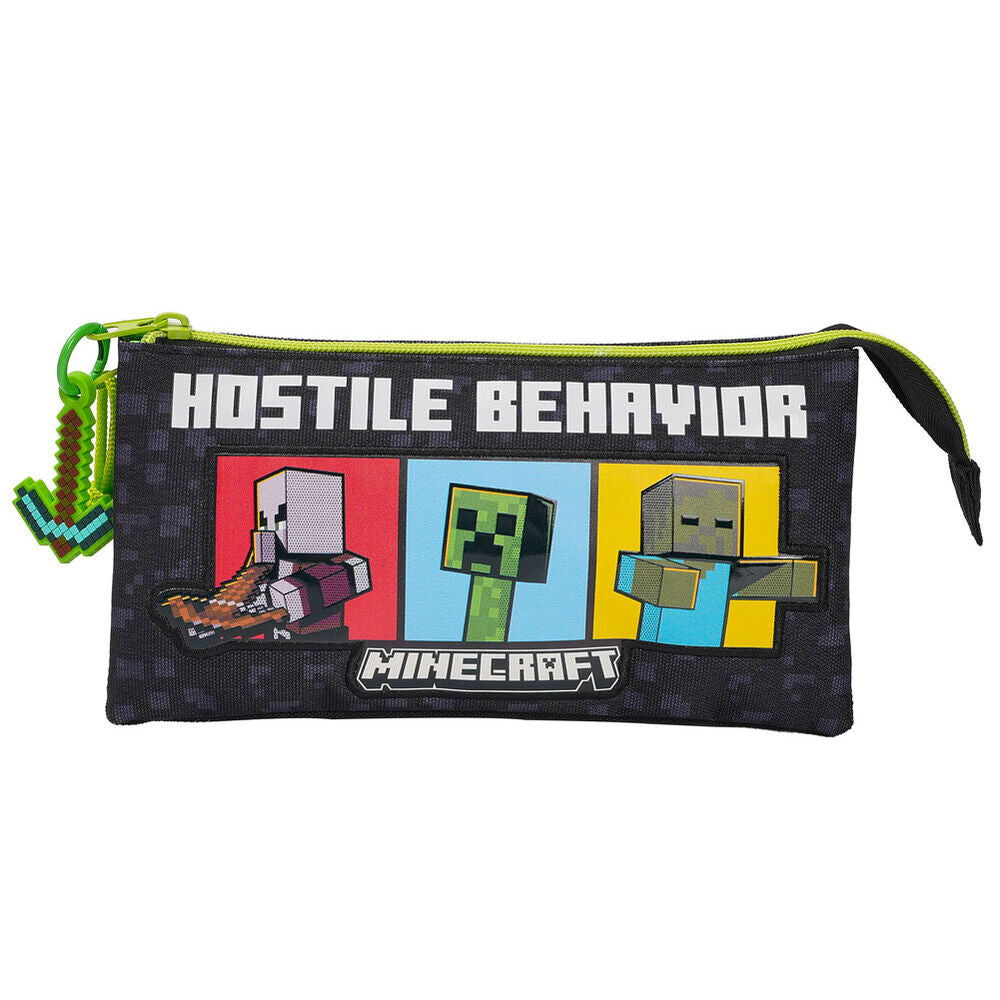 Estojo Triplo Minecraft