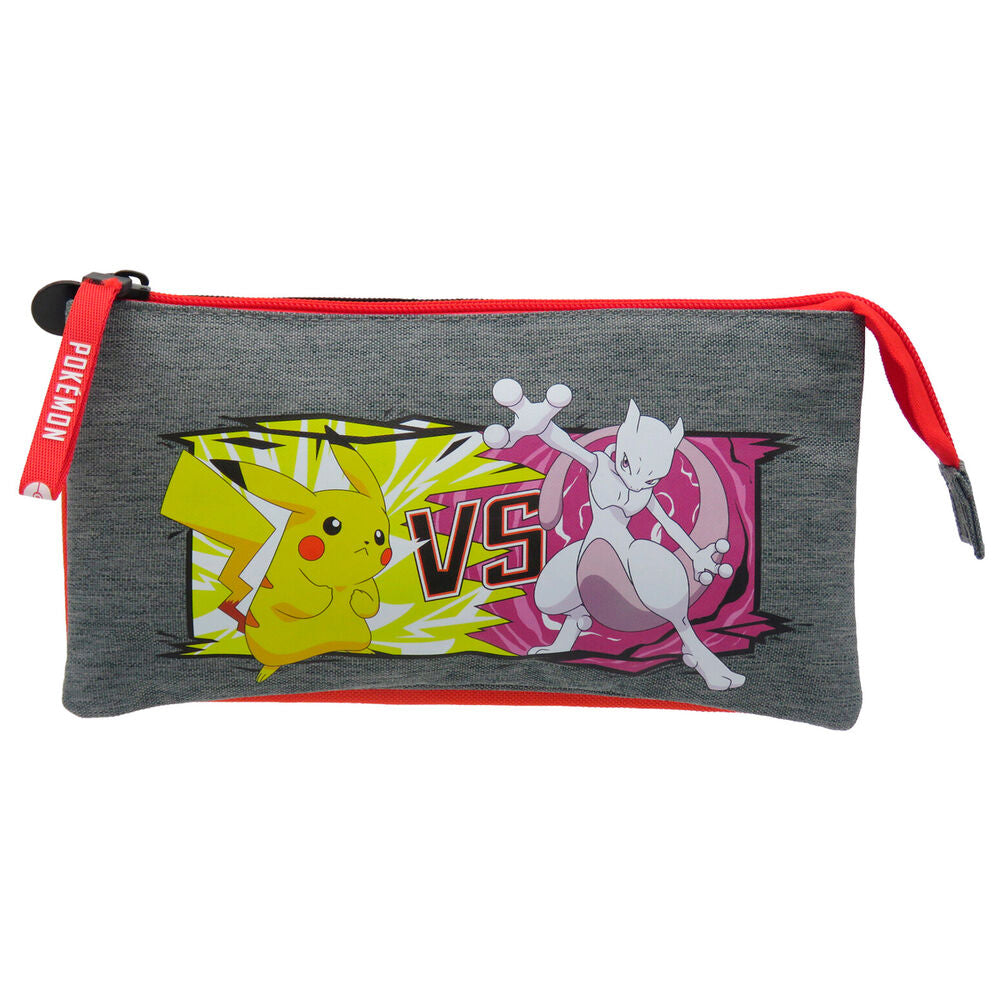 Estojo Triplo Battle Pokemon
