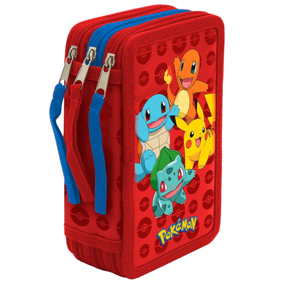 Estojo Triplo Pokemon 39pcs
