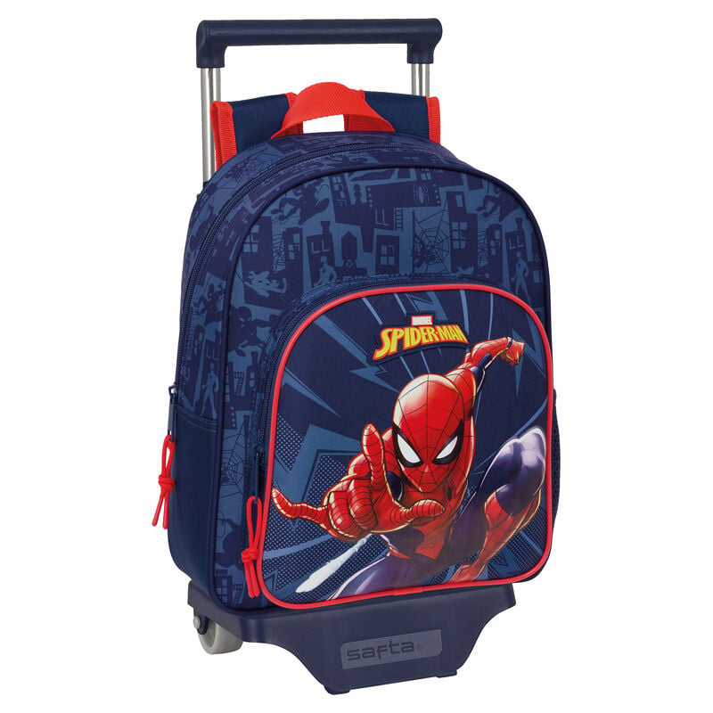 Mochila Pré-Escolar Trolley Spiderman Marvel 34cm