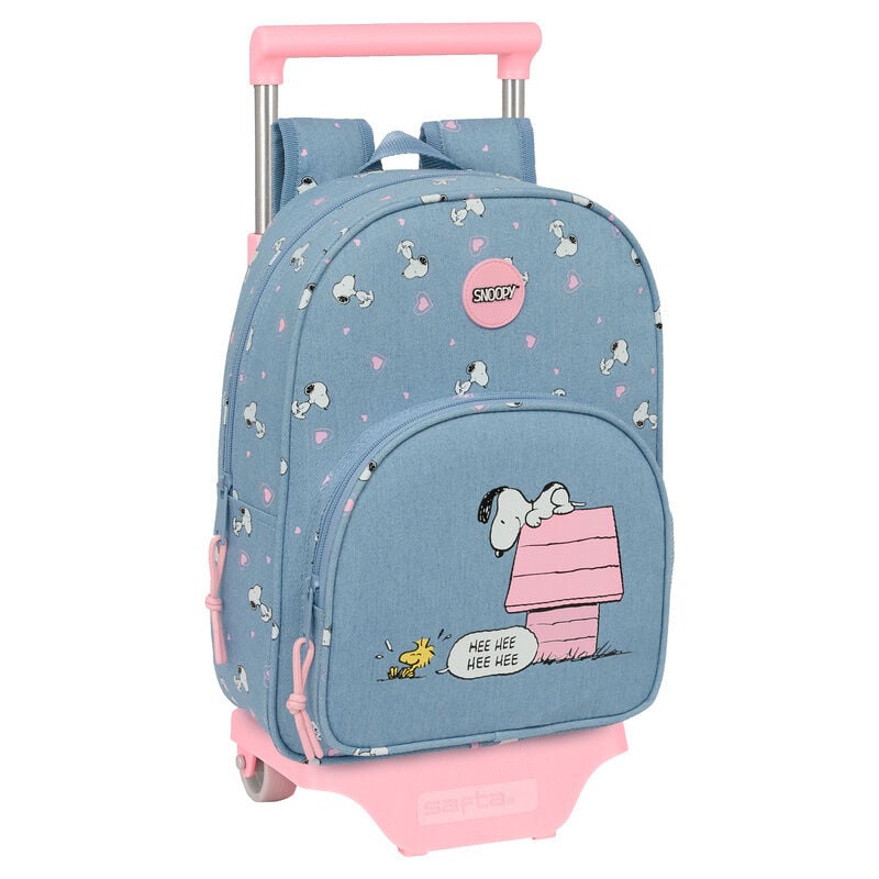 Mochila Pré-Escolar Trolley Snoopy Peanuts 34cm