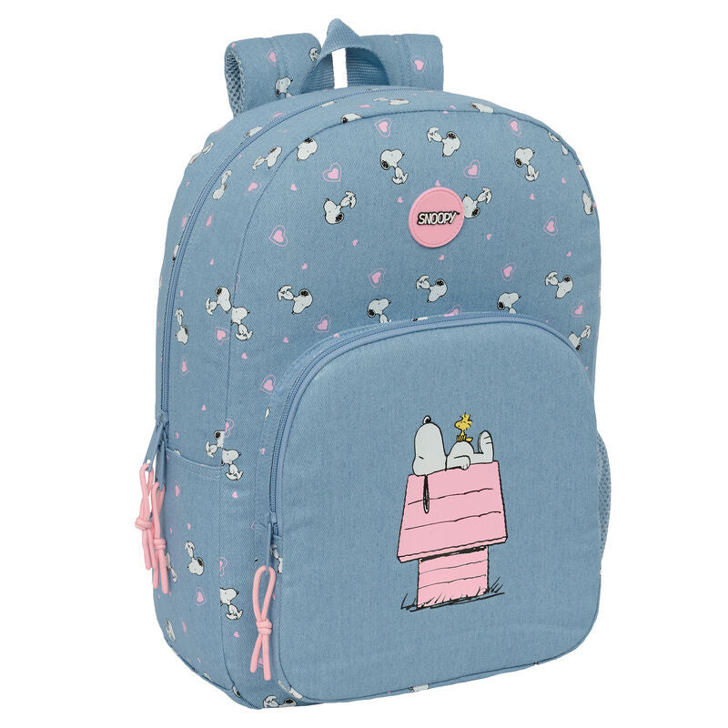 Mochila Escolar Snoopy Peanuts 46cm Adaptável