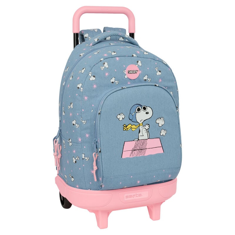 Mochila Escolar Trolley Snoopy Peanuts 45cm