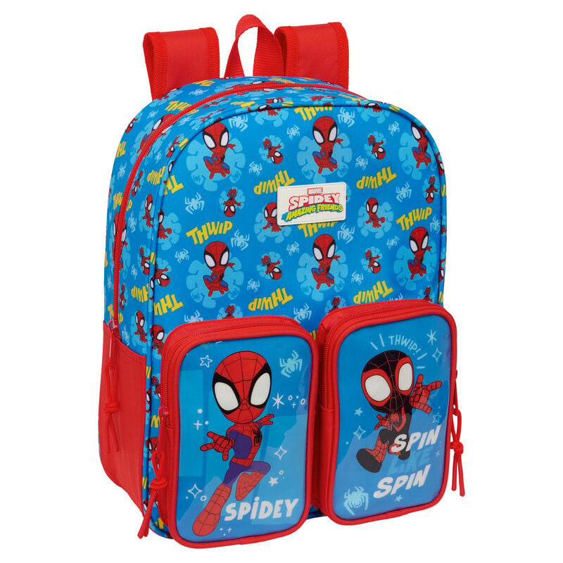 Mochila Pré-Escolar Spidey Marvel 34cm Adaptável