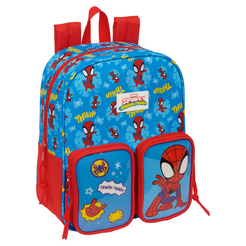 Mochila Creche Adaptável Spidey Marvel 27cm