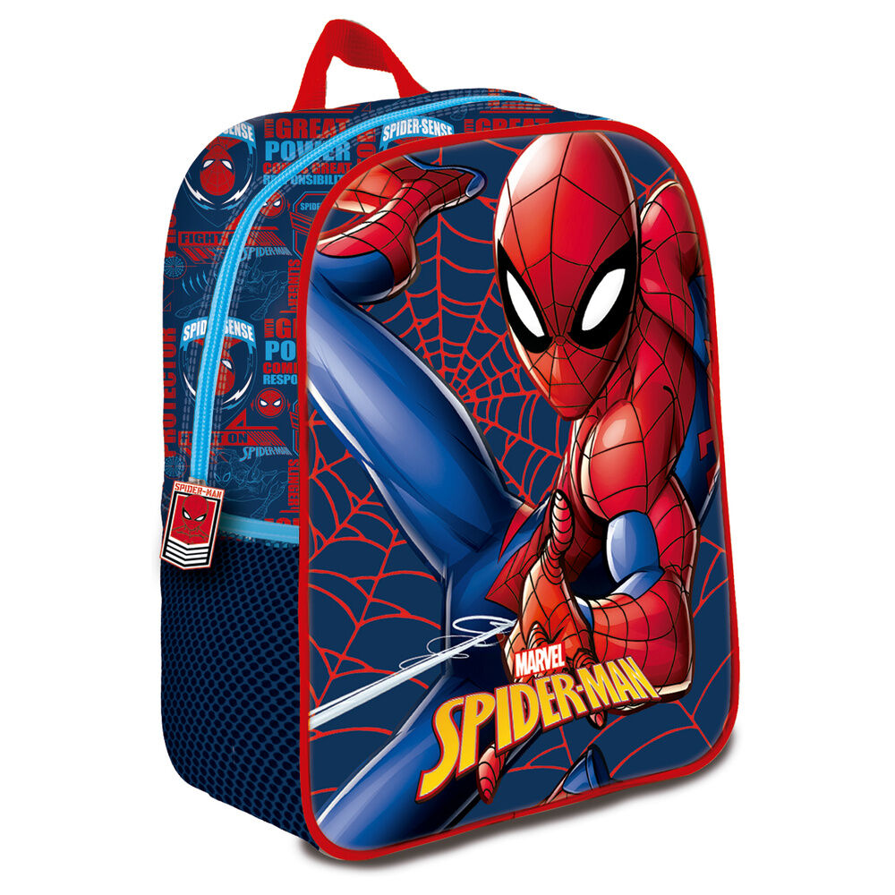 Mochila Pré-Escolar 3D Web Marvel Spiderman 30cm