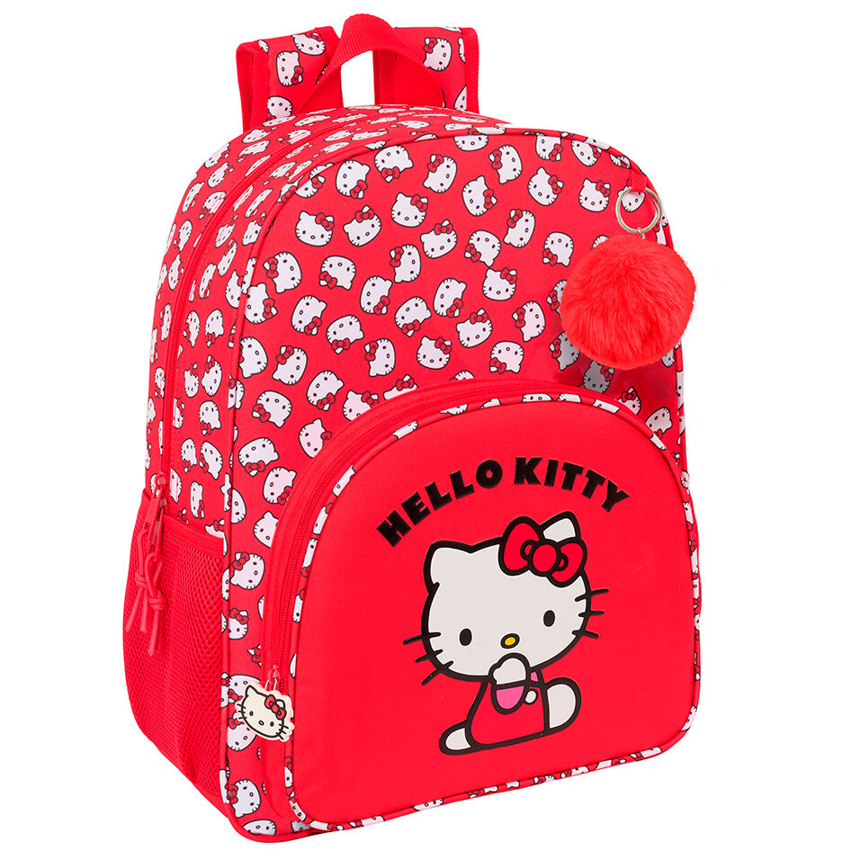 Mochila Escolar Adaptável Iconic Hello Kitty 42cm