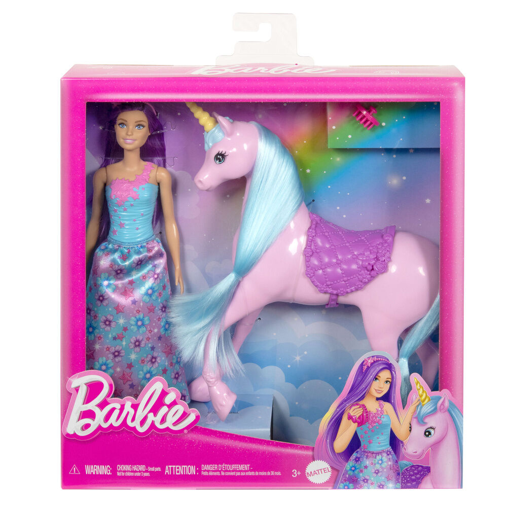 Boneca e o seu Unicórnio Barbie
