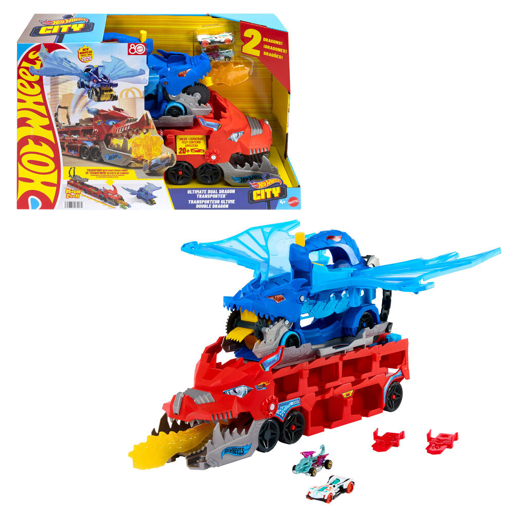 Pista City Dragon Transporter Hot Wheels
