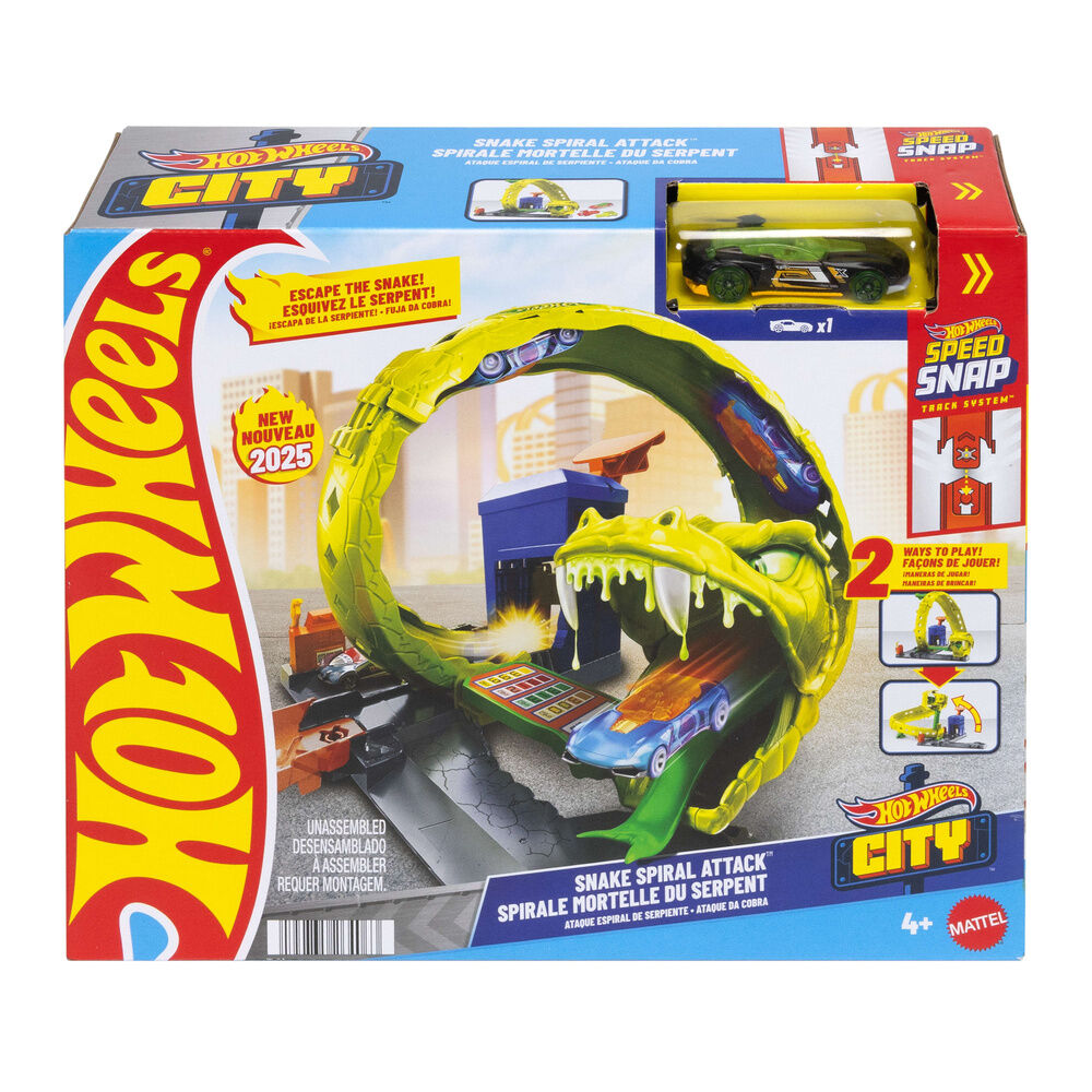 Pista Hot Wheels Snake Spiral Attack