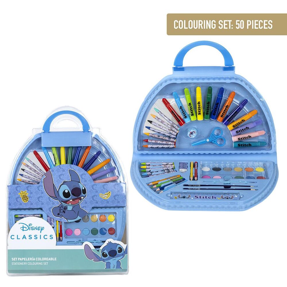 Set de Papelaria Stitch Disney 50pcs