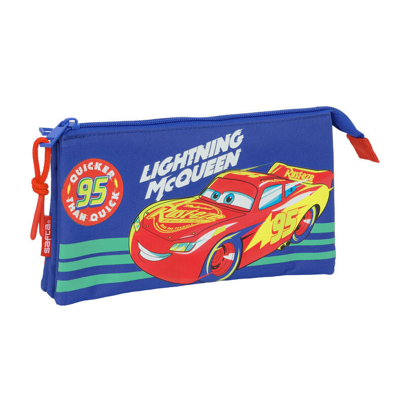 Estojo Triplo Cars Disney Pixar