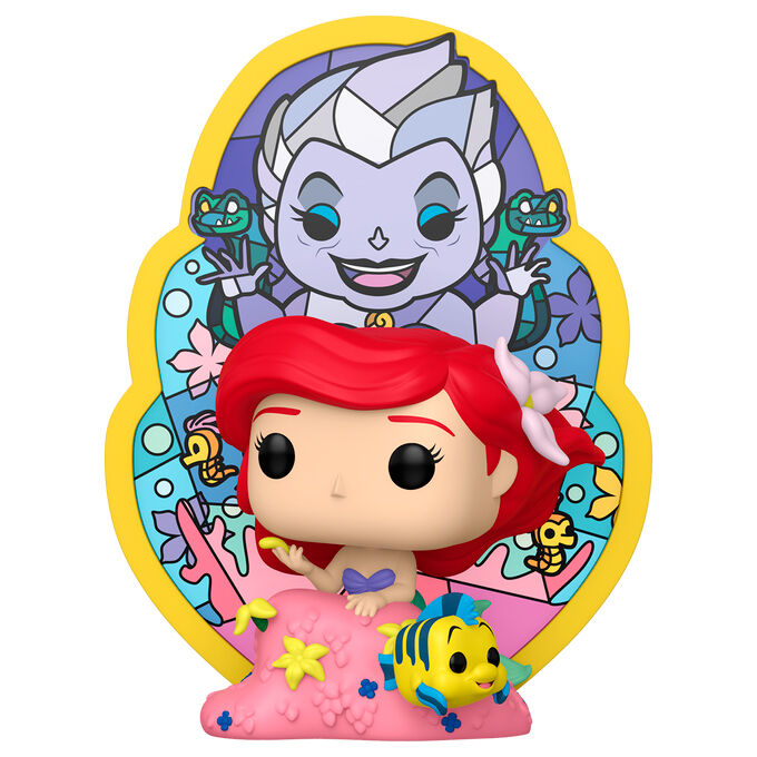 Funko POP Deluxe Disney La Sirenita Ariel Ursula Stained Glass