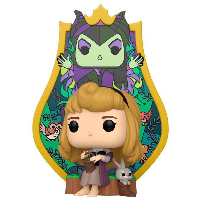 Funko POP Deluxe Disney Slepping Beauty Aurora Maleficent Stained Glass