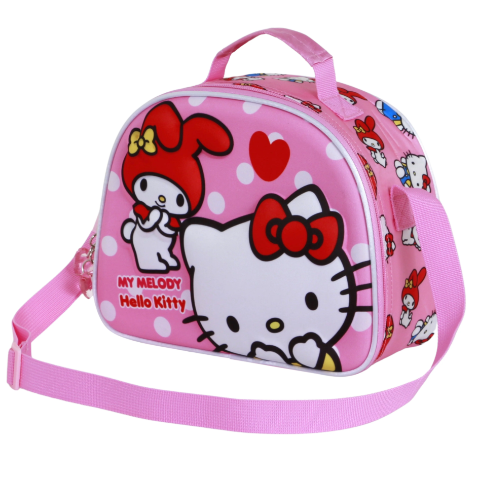 Lancheira Térmica 3D Lovely Hello Kitty and Friends