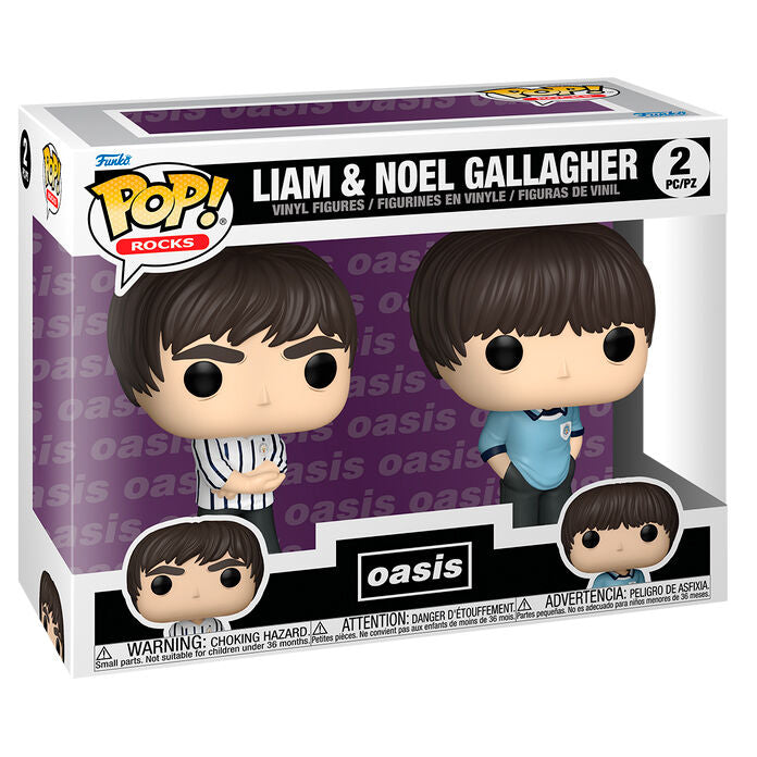 Pack 2 figuras Funko POP Oasis Liam &amp; Noel Gallagher