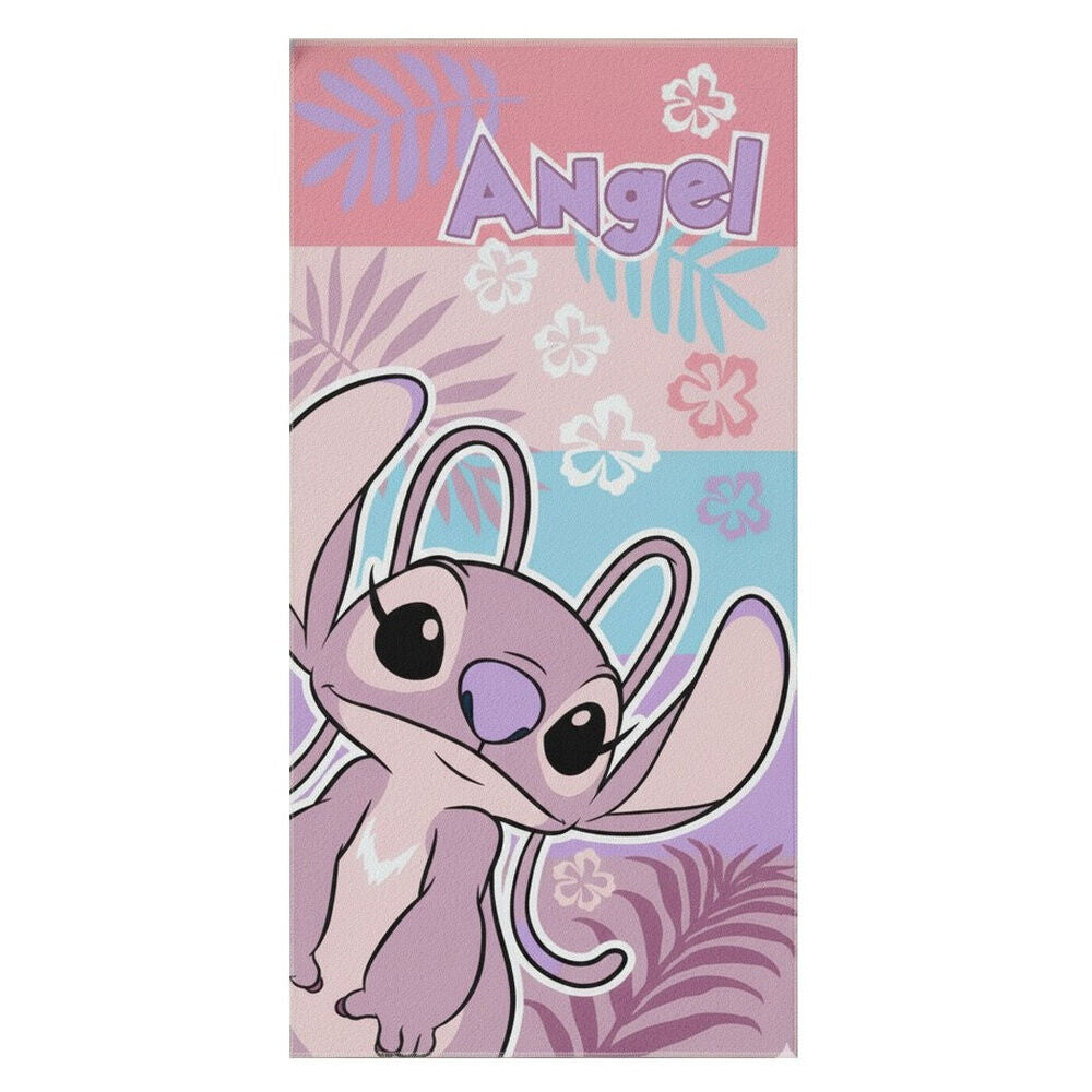 Toalha de Praia Microfibra Angel Stitch Disney