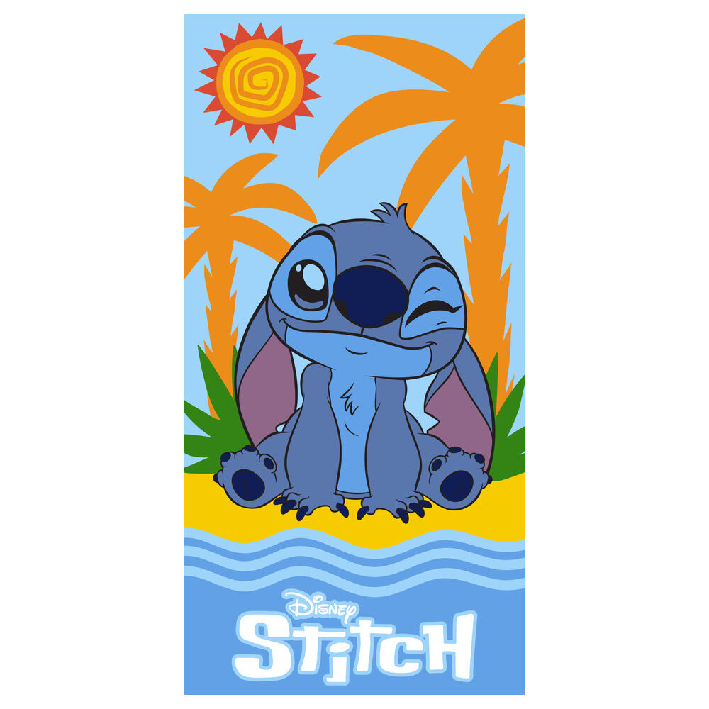 Toalha de Praia Microfibra Stitch Disney