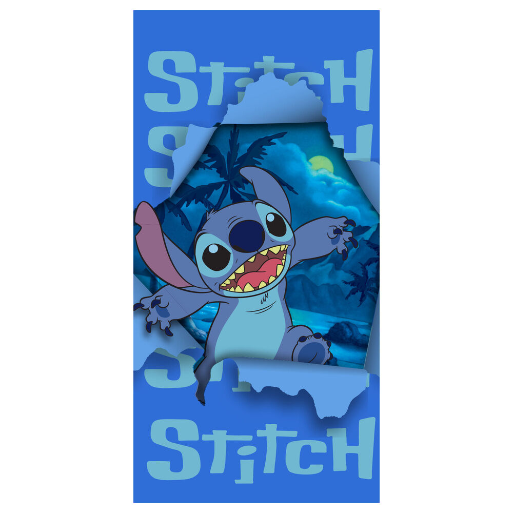 Toalha de Praia Microfibra Stitch Disney