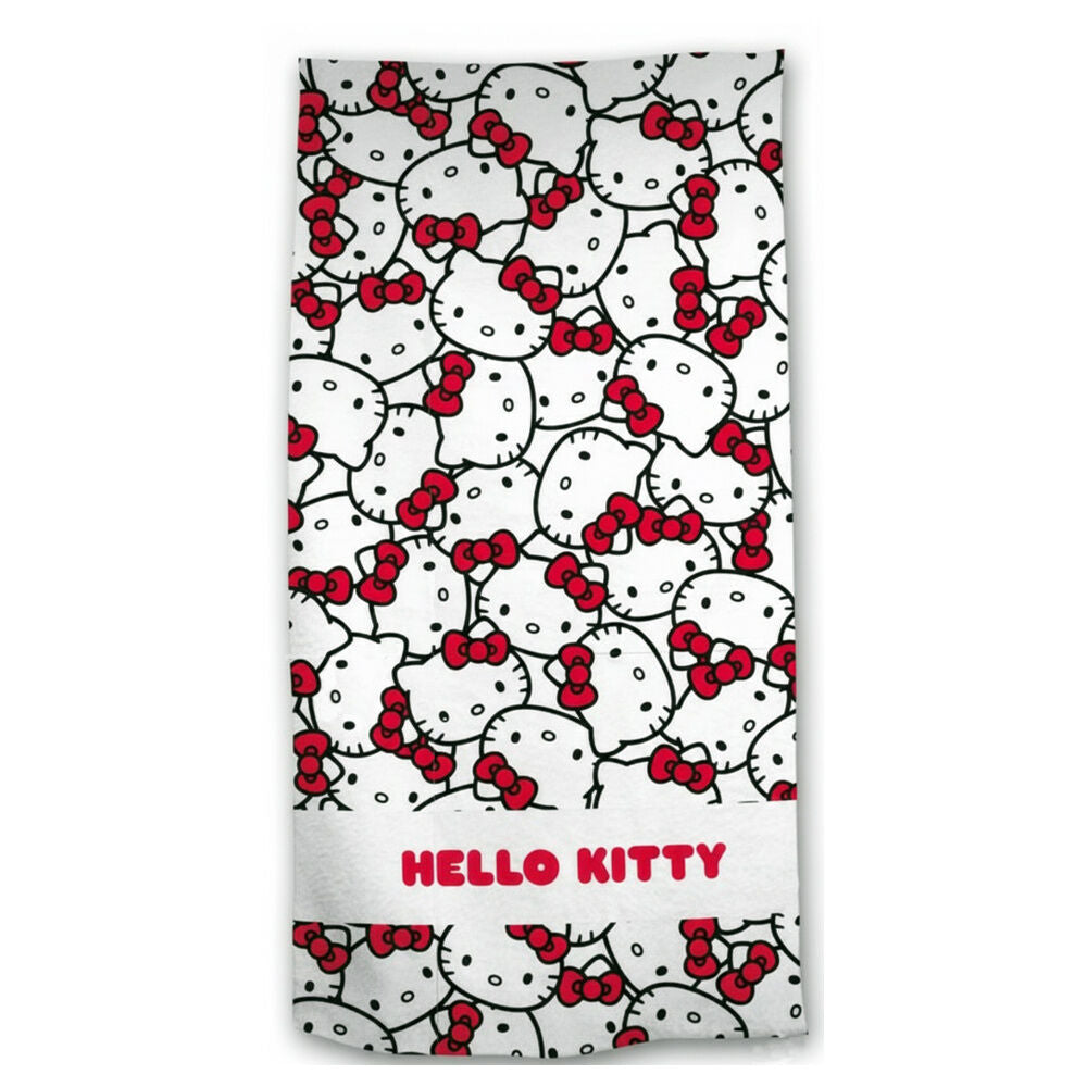 Toalha de Praia Microfibra Hello Kitty