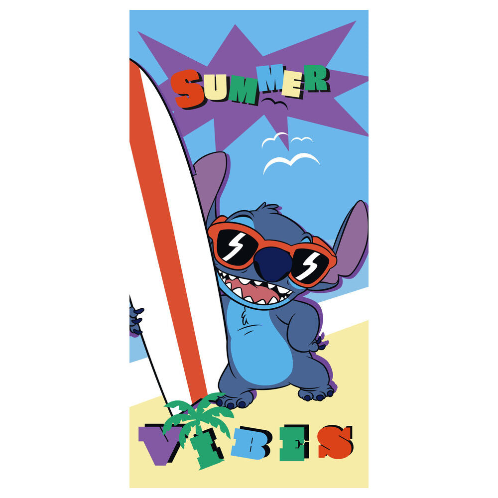 Toalha de Praia Microfibra Stitch Disney