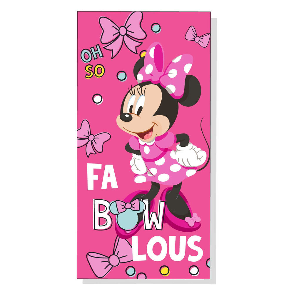 Toalha de Praia Microfibra Minnie Disney