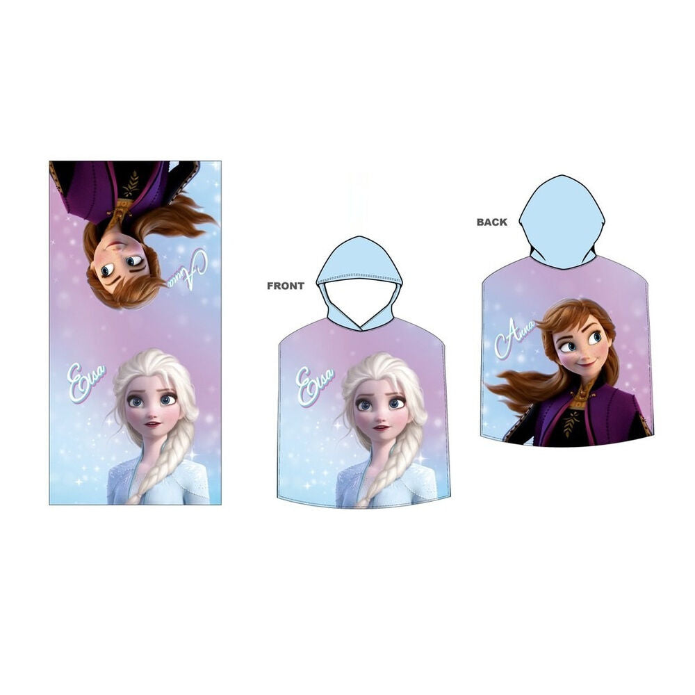Poncho de Praia Microfibra Frozen Disney