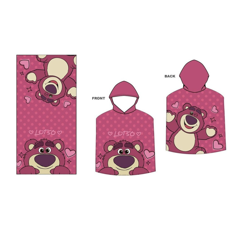 Poncho de Praia Microfibra Lotso Toy Story Disney Pixar