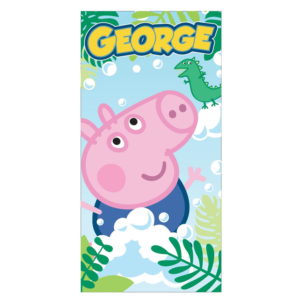 Toalha de Praia Microfibra George Peppa Pig