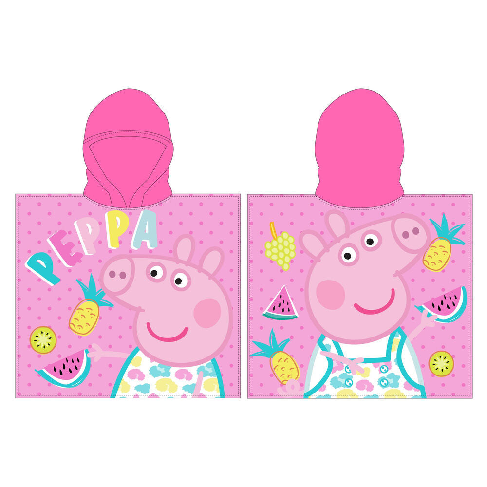 Poncho de Praia Microfibra Peppa Pig
