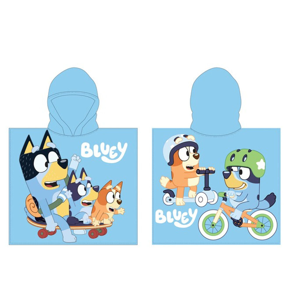 Poncho de Praia Microfibra Bluey