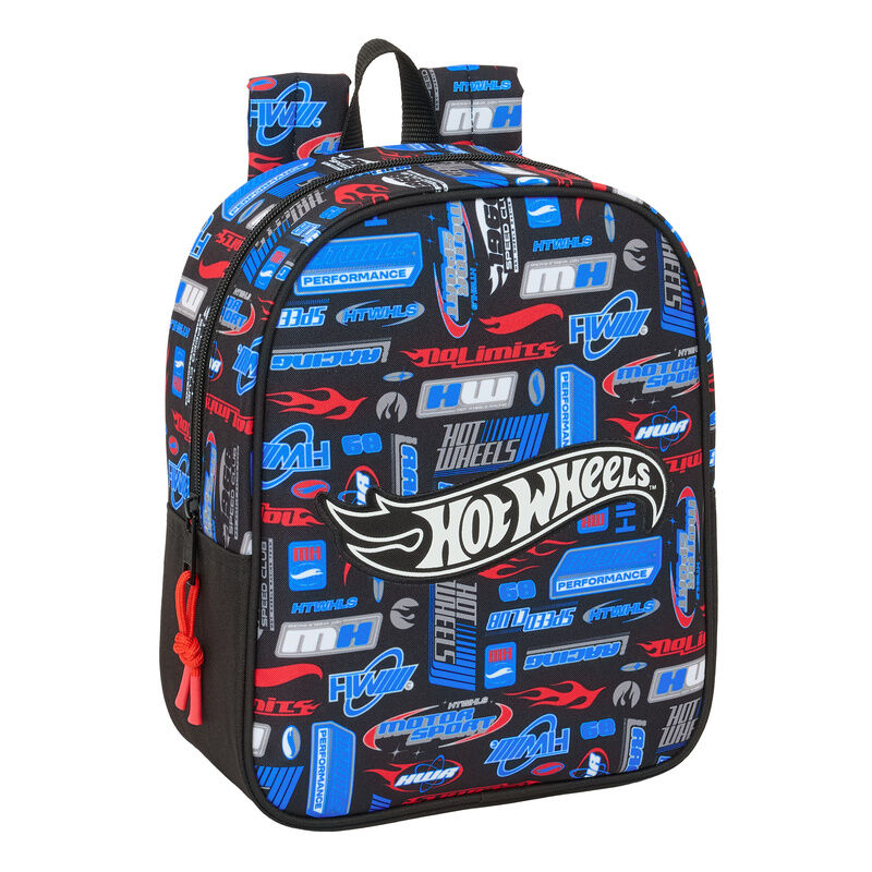 Mochila Creche Hot Wheels 27cm Adaptável